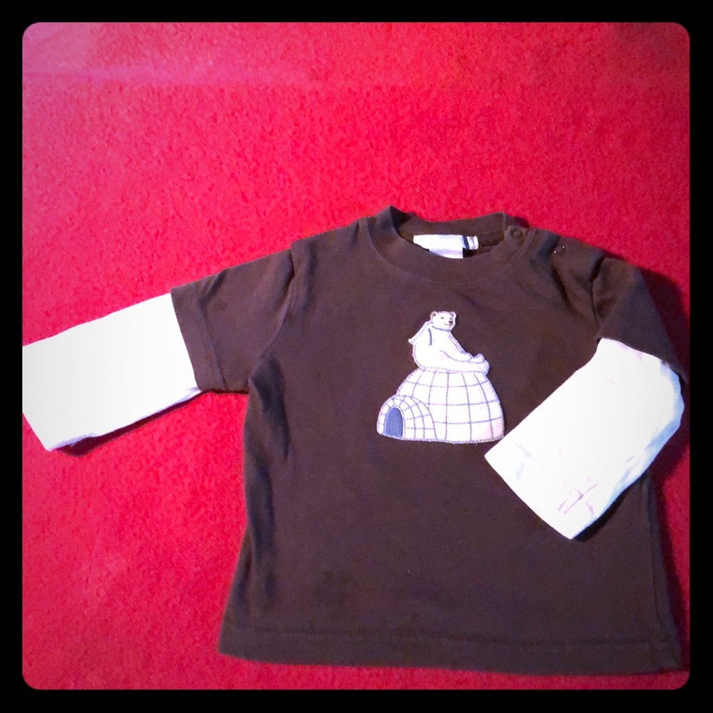 Janie and Jack Boys Polar Bear Appliqué Tshirt